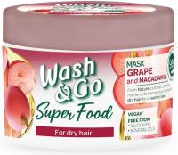 Wash&Go Superfood маска с виноградом и макадамией, 300 мл