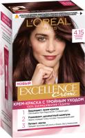 Loreal Excellence Creme Краска для волос 4.15 ледяной шоколад