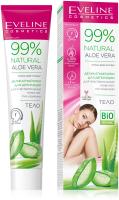 Крем д/депиляции Eveline д/чувст кожи ног/рук/бикини 99% NATURAL ALOE VERA деликатный 125мл