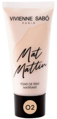 Vivienne Cosmetics Матирующий тон.крем Mat Mattin (02-D215212002 бежевый)