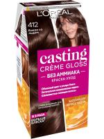 Loreal Castinc Crème Closs Краска для волос 412 какао со льдом