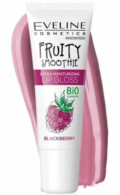 Eveline Экстраувлажняющий блеск для губ  серии FRUITY SMOOTHIE, 12 мл (BLACKBERRY)