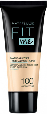 Maybelline Крем тональный для лица Fit Me (100 фарфор)