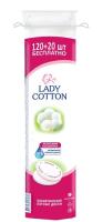 Lady Cotton Диски ватные косметические 100+20 шт