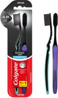 Colgate Зубная щетка Шелковые нити с древесным углем 1+1 в подарок