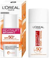 Крем-флюид д/лица L'Oreal Revitalift с Витамином C SPF 50 дневной 50мл