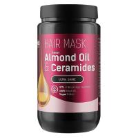 Bio Naturell  Маска для волос Sweet Almond Oil & Ceramides, Ультраблеск 946 мл,