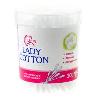 Lady Cotton Ватные палочки в круглой банке 100 шт