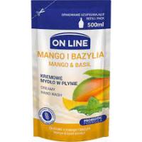 On Line Крем-мыло (запаска) Манго и Базилик 500мл,