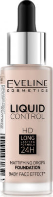 Eveline Тональная основа инновационная жидкая Liquid control 32 мл  (005 ivory)