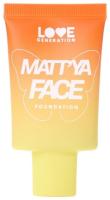 Love Матирующий тональный крем c экстрактом матчи "Matt'ya Face"