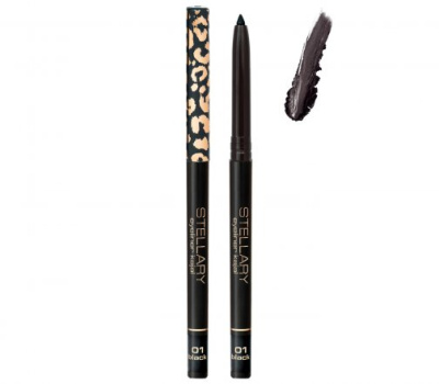 Stellary Автоматический карандаш для глаз /eyeliner kajal (01 black)