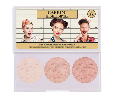 Gabrini тройной бронзатор для освещения Highlighter , 12.6 г (А)