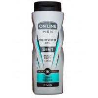 On Line Men 3в1 Гель для душа Light Azure 400мл