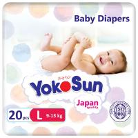 YokoSun Comfort Подгузники на липучках L (9-13 кг) 20 шт