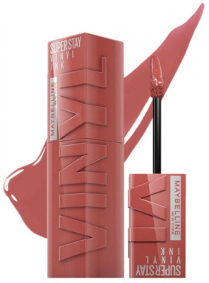 Maybelline Помада д/губ Super stay Vinyl Ink  (15 peachy nu int)