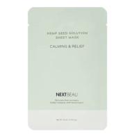 NEXTBEAU HEMP SEED SOLUTION Calming&Relief Mask Маска тканевая Конопляное семя 22 мл