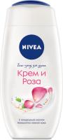 Nivea Гель-уход для душа Крем и Роза 250 мл