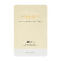 NEXTBEAU NIACINAMIDE SOLUTION Brightening&Pore Control Mask Маска тканевая Ниацинамид 22 мл
