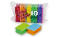 Губка Coral кух 10 шт TOP-TEN ZA10 (12)