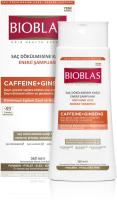 BIOBLAS Шампунь д/ослабл волос, против выпад с кофеином и женьшенем, 360 мл, шт.