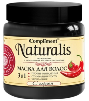 Compliment Naturalis Маска для волос 3в1 против выпадения стимулирует рост и укрепление с перцем 500