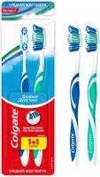 Colgate Зубная щетка Tройное действие средняя 1+1