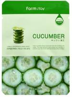 Тканевая маска Farmstay для лица с экстрактом огурца