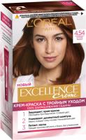 Loreal Excellence Creme Краска для волос 4.54 богатый медный