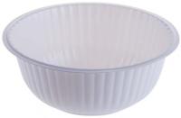 Тарелка пластиковая белая для супа/салата  185 мм 6шт