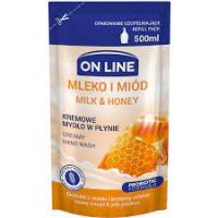 On Line Крем-мыло (запаска) Молоко и Мед 500м