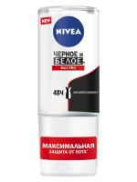Nivea Max Pro Женский антиперспирант роликовый Чёрное и белое 50 мл