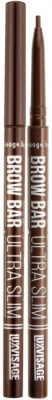 Luxvisage Карандаш для бровей механический  BROW BAR ULTRA SLIM (302 Soft brown)